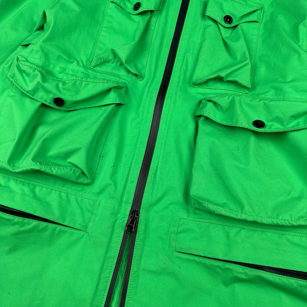 Stone Island 2021 Green Ripstop Gore-Tex Product Technology Paclite Jacket - Medium