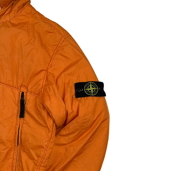 Stone Island 2019 Orange Crinkle Reps NY Jacket - XL