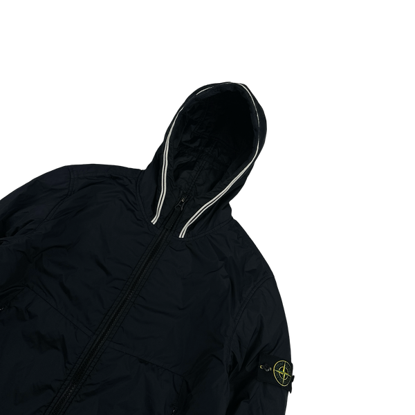 Stone Island 2020 Navy Garment Dyed Crinkle Primaloft TC Jacket - Large