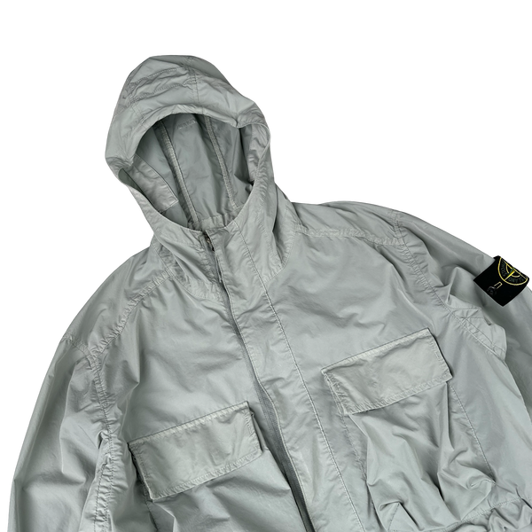 Stone Island 2017 Ice Blue David Tela Light TC Field Jacket - Large