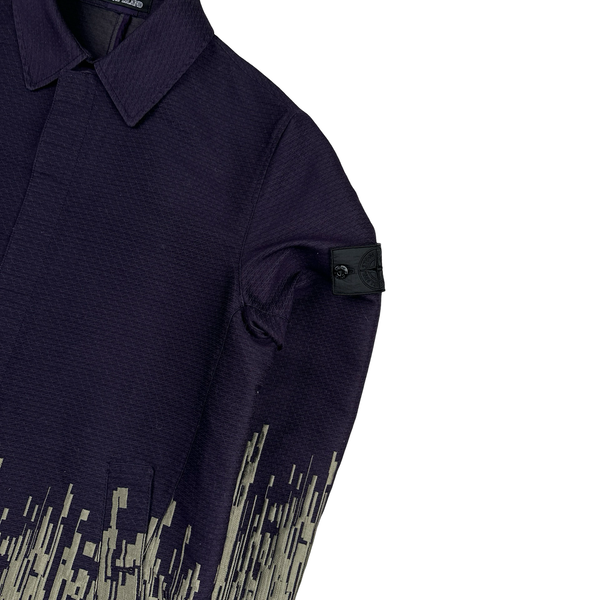 Stone Island 2017 Big Loom Jacquard Shadow Project Trench Jacket - Medium