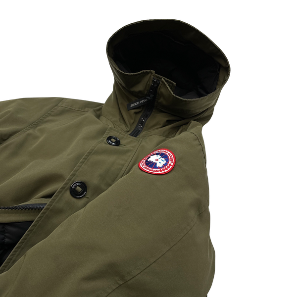 Canada Goose Khaki Hooded Puffer Parka - Small