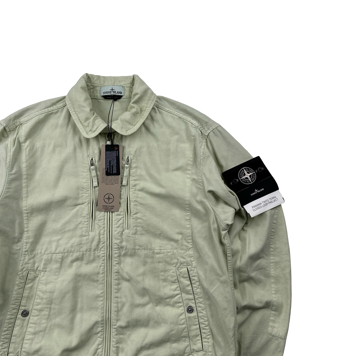 Stone Island 2024 Panama Tinto Terra Closed Loop Project Jacket - Larg ...