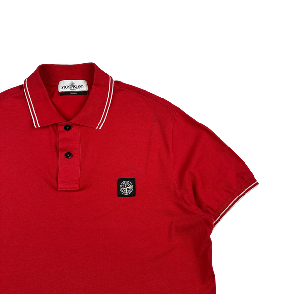 Stone Island 2018 Red Polo Shirt - XL