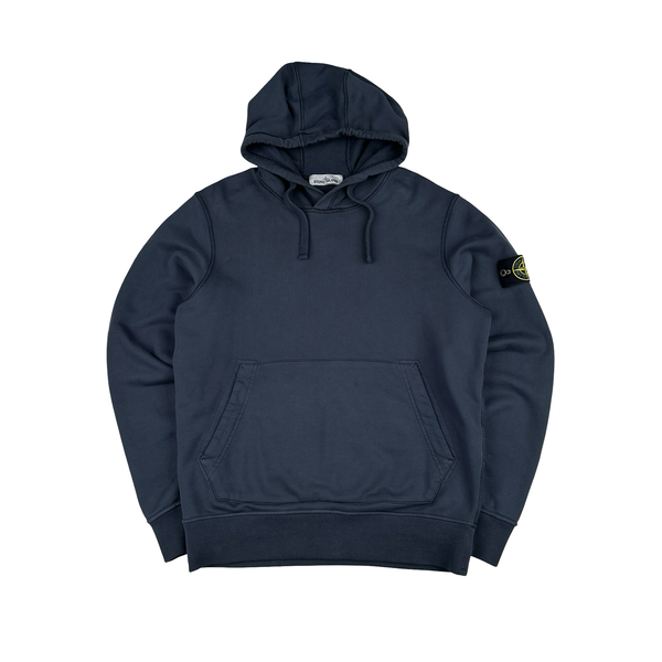 Stone Island 2022 Navy Pullover Hoodie - Medium