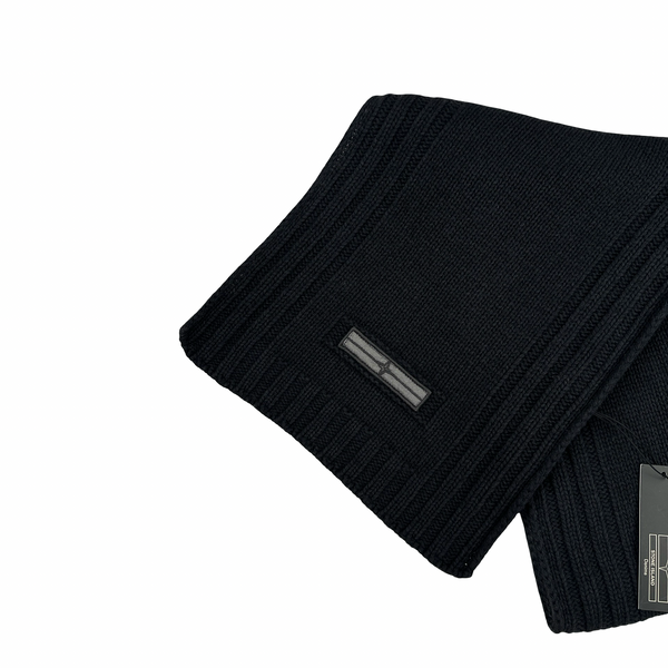Stone Island 2007 Denims Wool Blend Grey Thick Scarf