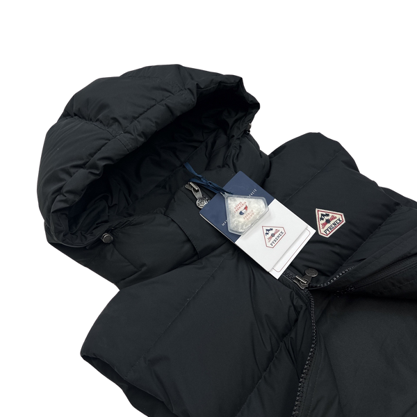 Pryenex Hooded Black French Down Puffer Gilet - Medium