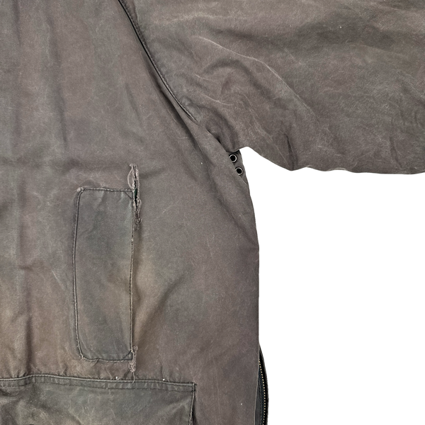 Barbour Brown Cotton Wax Field Jacket - XL