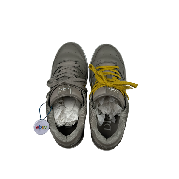 Stone Island X Dior B57 Grey Yellow Low Trainers - UK 9