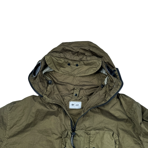 CP Company x Adidas Khaki Explorer Chrome Goggle Jacket - Large
