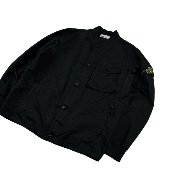 Stone Island 2019 Black David TC Bomber Jacket - Large