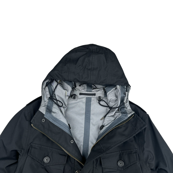 Ten C Black Field Multiple Pocket Smock Snow Jacket - Large