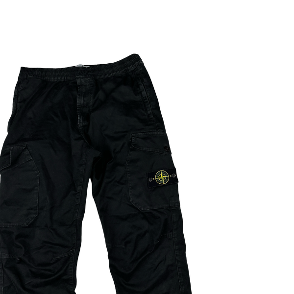 Stone Island 2020 Black RE T Cargo Trousers - 34"