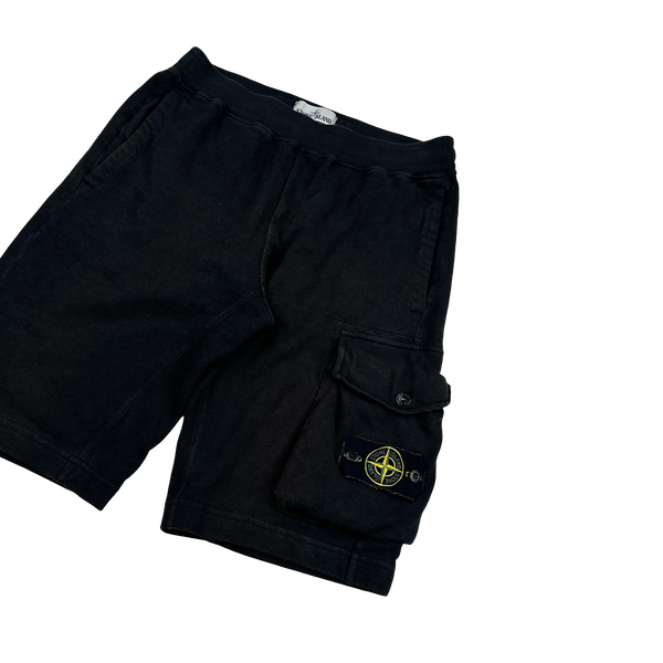 Stone Island 2019 Black Cotton Shorts - Small