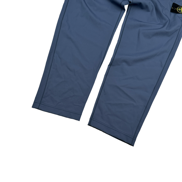 Stone Island 2024 Blue Nylon Slim Cut Trousers - XL