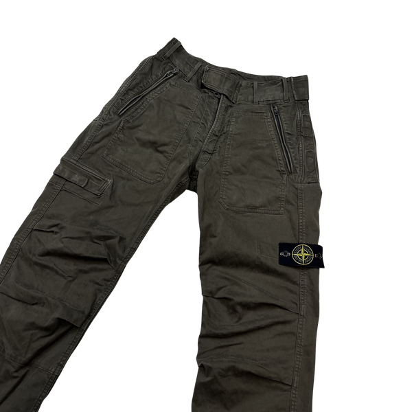 Stone Island 2007 Thick Cotton Cargo Trousers - 30"