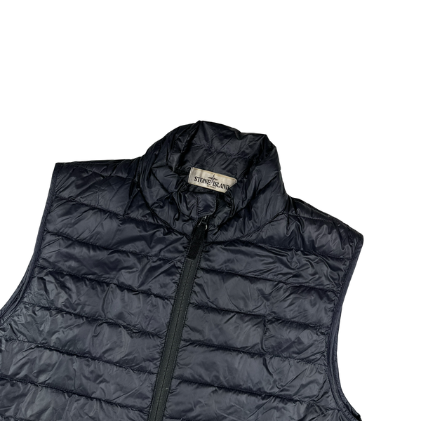 Stone Island 2013 Navy Micro Yarn Down Packable Gilet - Small