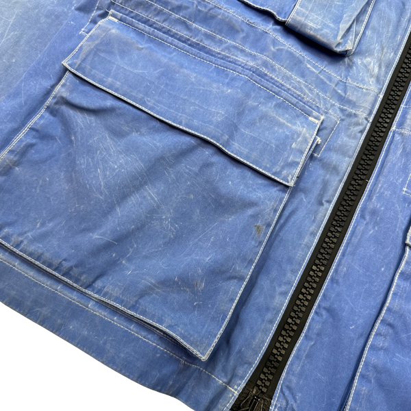 Plurimus Blue Garment Dyed Jacket - Large