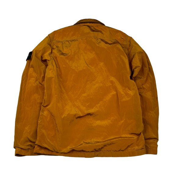 Stone Island 2017 Orange Nylon Metal Shimmer Overshirt - Medium