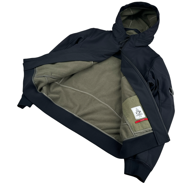 CP Company Navy Soft Shell Zipped Jacket - Large