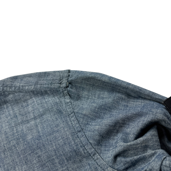 Stone Island 2016 Indigo Linen Buttoned Shirt - Large