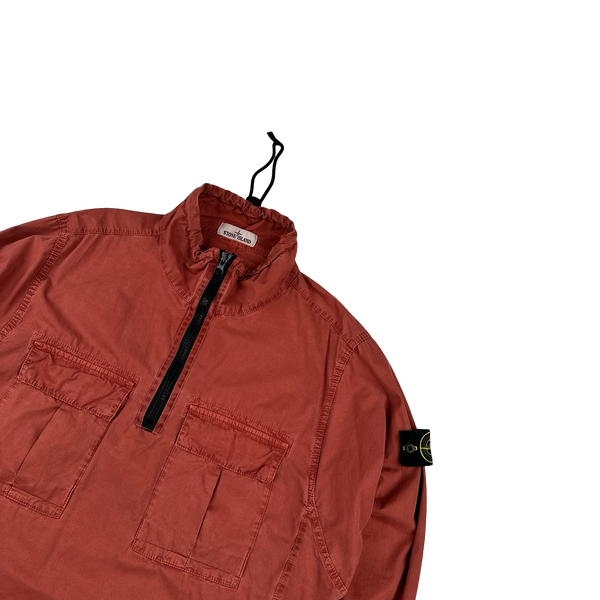 Stone Island 2020 Terracotta Smock Pullover Overshirt - Large