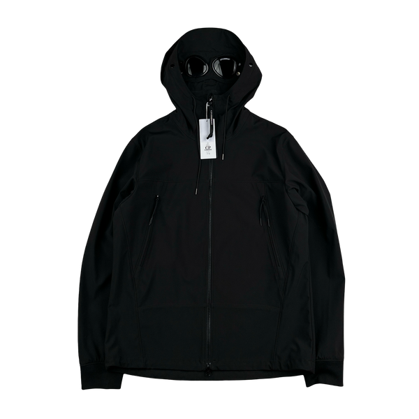 CP Company Black Soft Shell R Goggle Jacket - XL