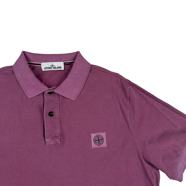 Stone Island 2019 Pink Short Sleeve Polo Shirt - XXL