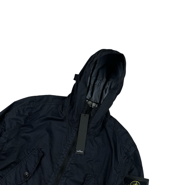 Stone Island 2018 Dark Navy Membrana 3L TC Hooded Jacket - Medium