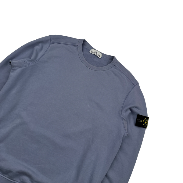 Stone Island 2019 Lavender Cotton Crewneck Sweatshirt Jumper - Large