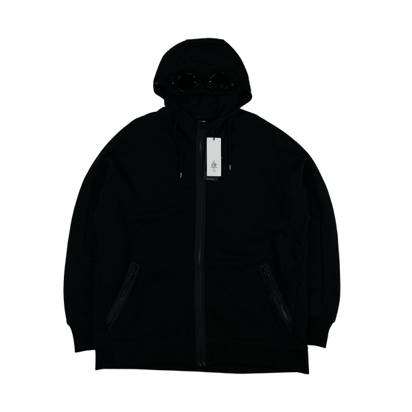CP Company Black Cotton Goggle Hoodie - 3XL