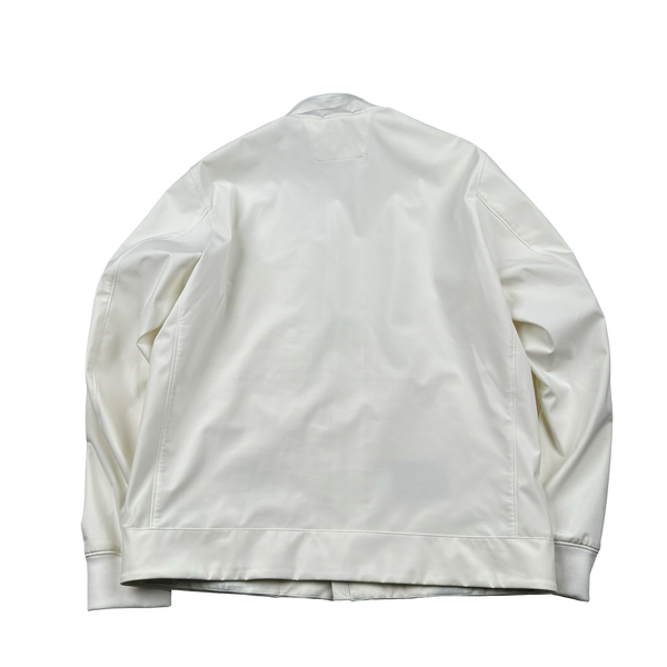 CP Company Metropolis White Lightweight Series Soft Shell R Jacket - Large