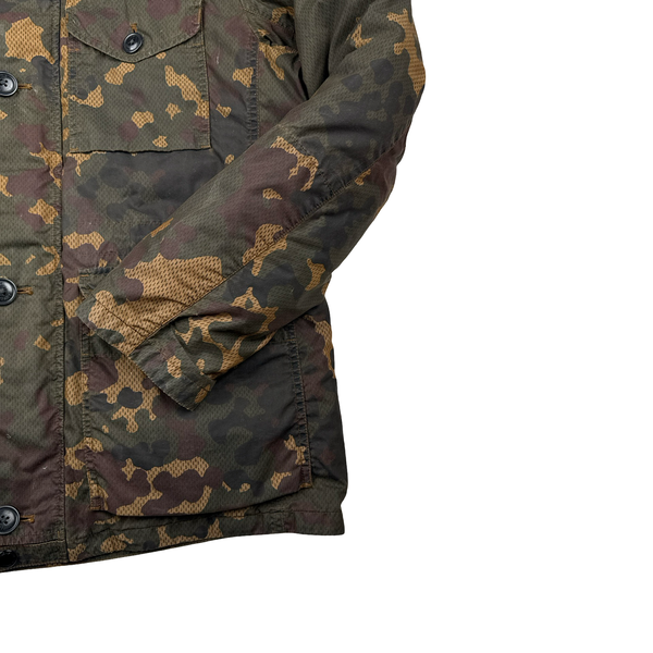 CP Company 50 Fili Down Filled Camouflage La Millie Goggle Jacket - Large