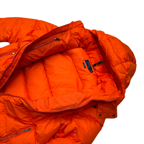 Ralph Lauren Orange El Cap Down Filled Puffer Jacket - Medium