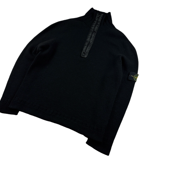 Stone Island 2002 Vintage Wool High Neck Pullover - XL