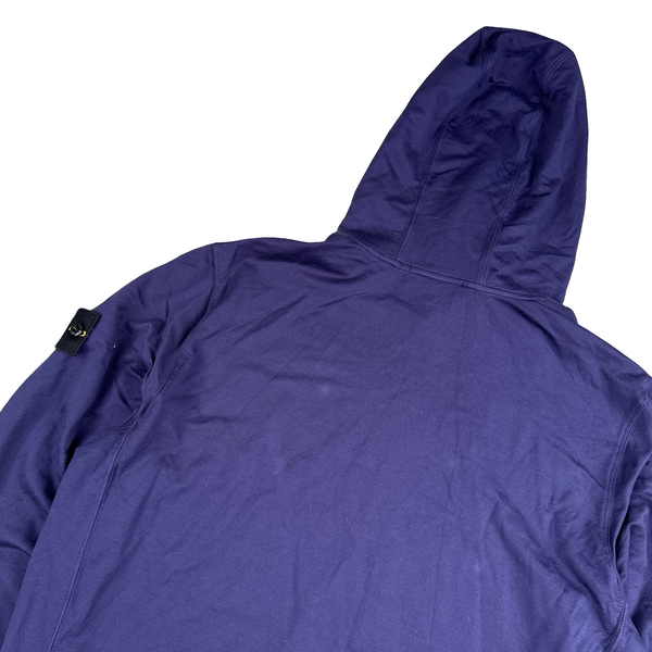 Stone Island 2022 Purple Pullover Striped Hoodie - XL