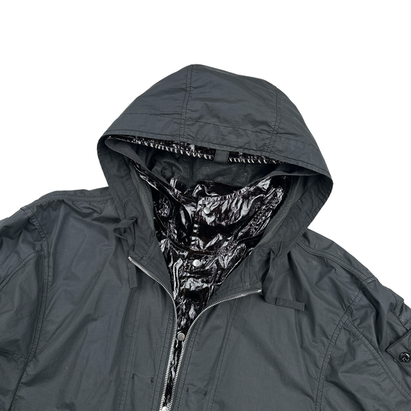 Stone Island 2022 Black Shadow Project HD Pelleovo Cotton TC Glass Jacket - Large