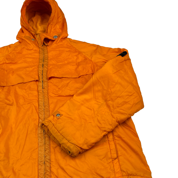 Stone Island 2000s Orange Fleece Lined Vintage Jacket - Medium