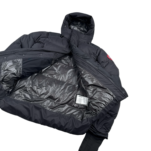 Canada Goose Black Down Hooded Gloved Jacket - Small