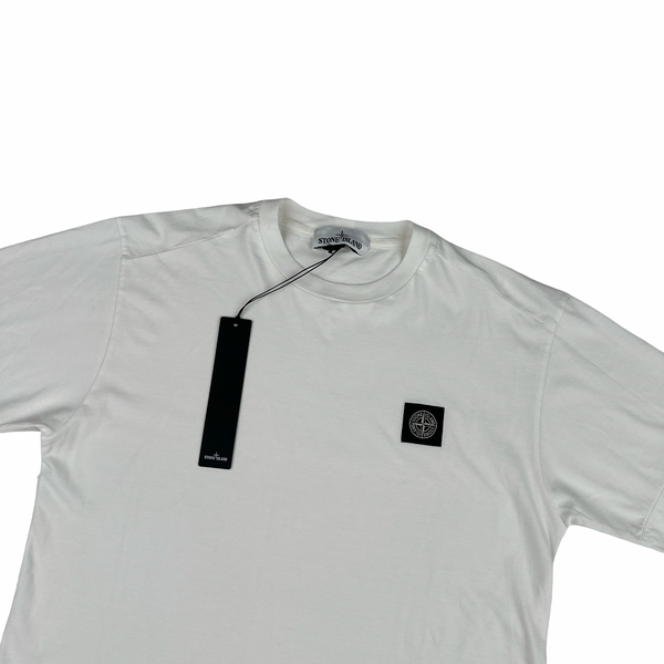 Stone Island 2018 White Cotton T Shirt - Medium