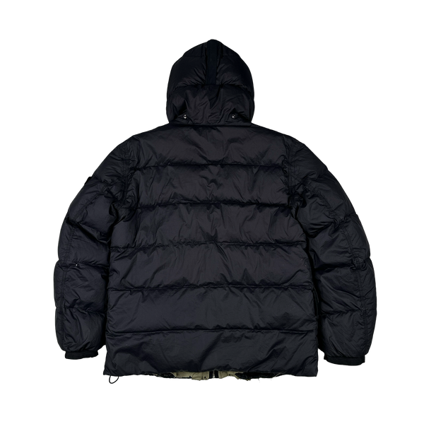Stone Island 2015 Black Reversible Down Puffer Jacket - Large