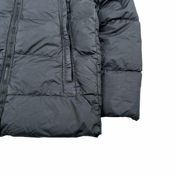 Stone Island 2020 Black Crinkle Reps Puffer Jacket - XL