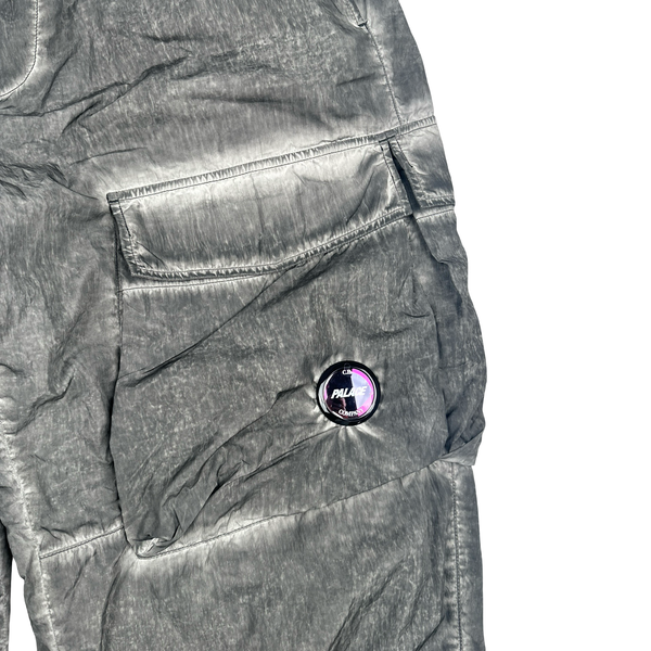 CP Company x Palace Grey Nylon Cargo Trousers - 34"