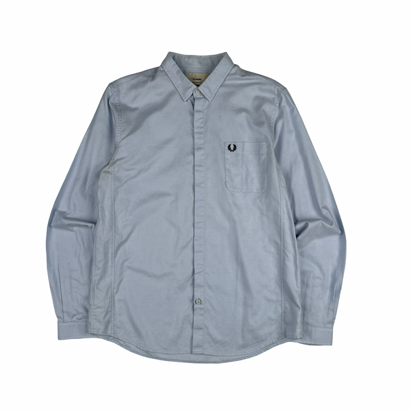 Fred Perry Bradley Wiggins Blue Buttoned Shirt - Large