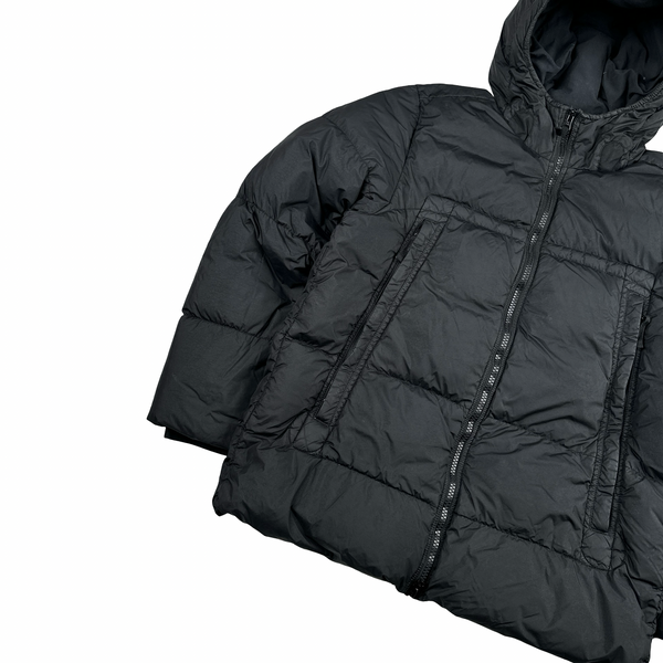 Stone Island 2020 Black Crinkle Reps Puffer Jacket - XL