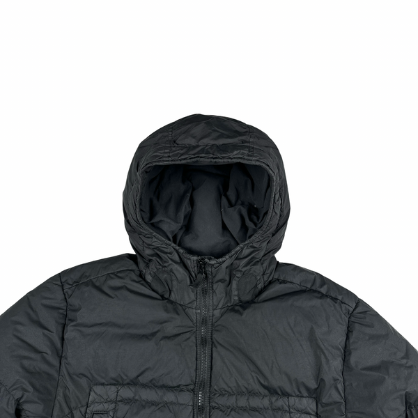 Stone Island 2020 Black Crinkle Reps Puffer Jacket - XL