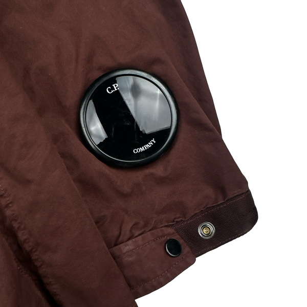 CP Company 50 Fili Maroon Multi pocket Goggle Jacket - Small