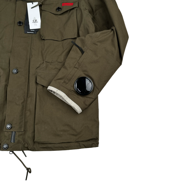 CP Company Khaki Ventile La Mille Goggle Jacket - XL
