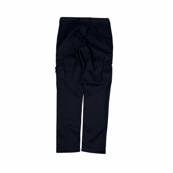 Stone Island Navy 2022 Skinny Fit Cargos Trousers - 34"