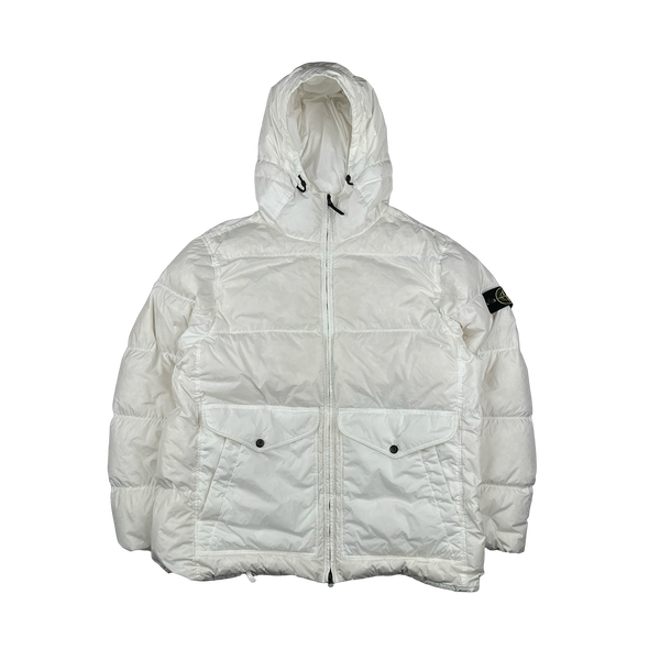 Stone Island 2024 Undyed Sample Crinkle R-NY Down Puffer Jacket - XXL